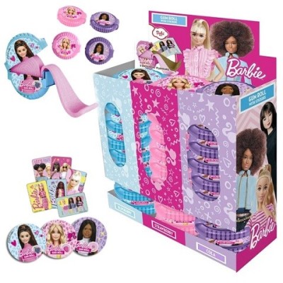 CHICLE GUM ROLL BARBIE caja de 24 uds.