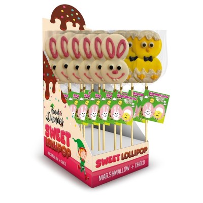 CONEJITO y POLLITO Marshmallow caja de 12 uds