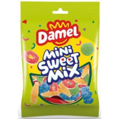 Surtido de GOMINOLA azucar DAMEL bolsa 80grs.caja 12uds