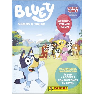 Album+4 Sobres BLUEY vamos a Jugar
