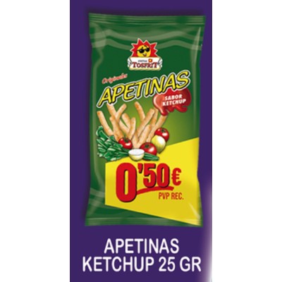 APETINAS KETCHUP caja de 26 uds de 25 grs Tosfrit