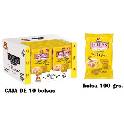 PATATA TOSFRIT sabor YORK y Queso 100 grs. caja 10 uds,