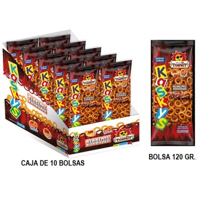 KASKYS Barbacoa TOSFRIT bolsa 110 grs caja con 12 uds