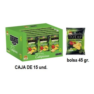 PATATAS CAMPESINA TOSFRIT bolsa 45 grs caja con 15 uds