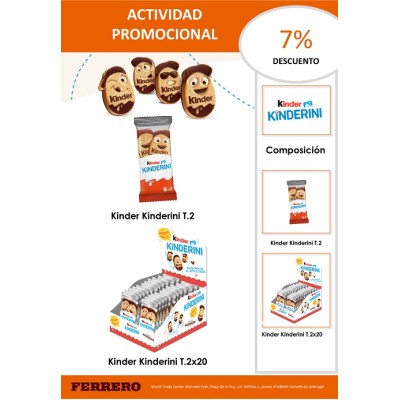 KINDERINI T-2, 25grs.x24 uds