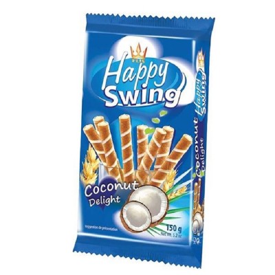 BARQUILLOS Rellenos de COCONUT 150 grs con 16 uds