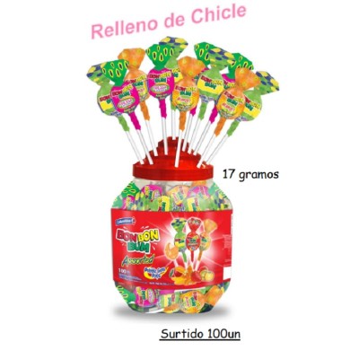 BONBON BUM SURTIDO 100 unds.