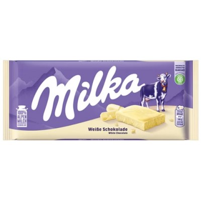 Tableta MILKA CHOCOLATE BLANCO 1x22 unds.