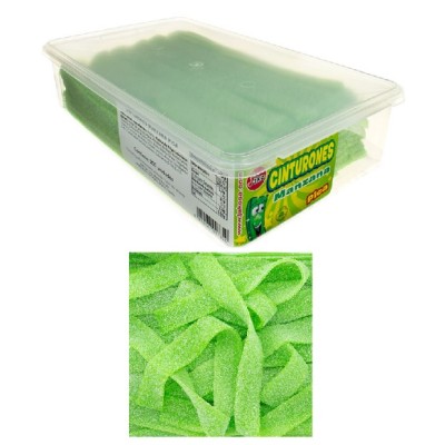 CINTAS DE REGALIZ sabor Manzana estuche de 200 uds. JAKE